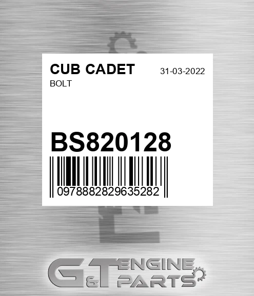 BS820128 Bolt