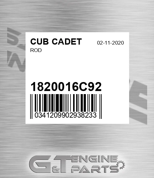 1820016C92 Rod
