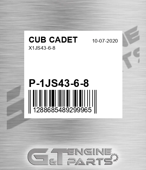 P-1JS43-6-8 X1js43-6-8 for CUB CADET