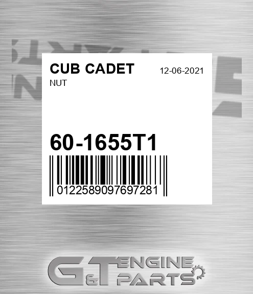 60-1655T1 Nut for CUB CADET