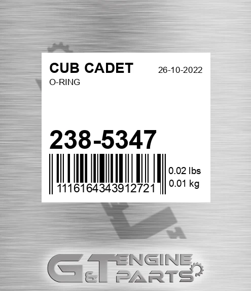 238-5347 O-ring