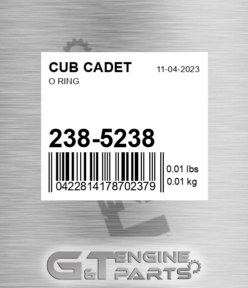 238-5238 O Ring