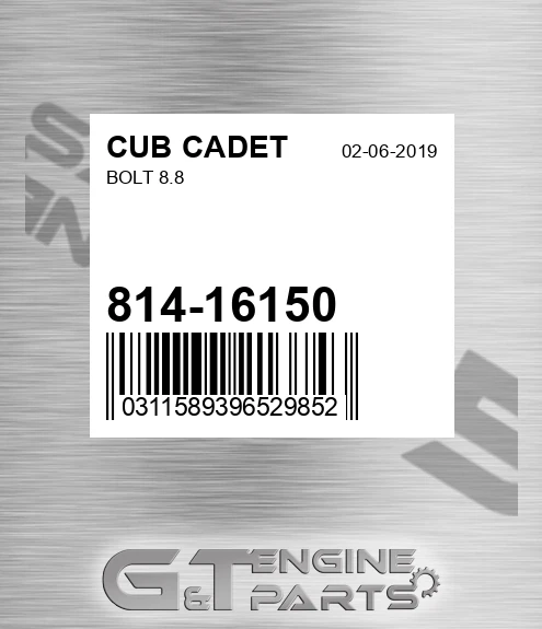 814-16150 Bolt 8.8