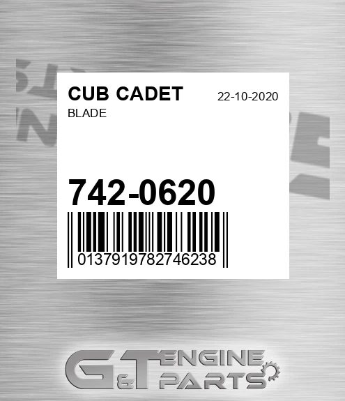 742-0620 Blade for CUB CADET