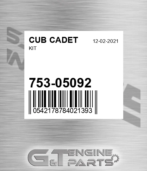 753-05092 Plug Kit for CUB CADET