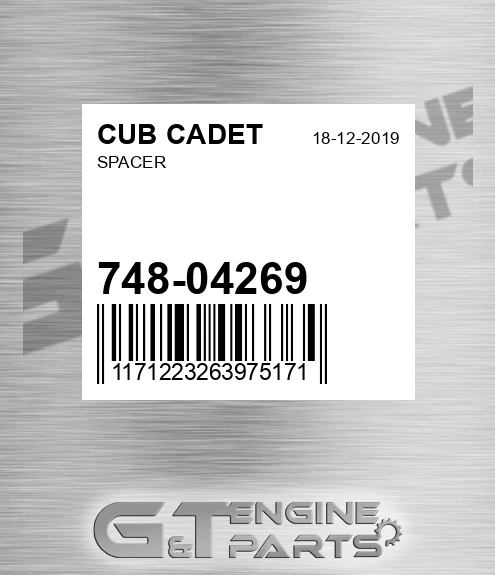748-04269 Spacer for CUB CADET