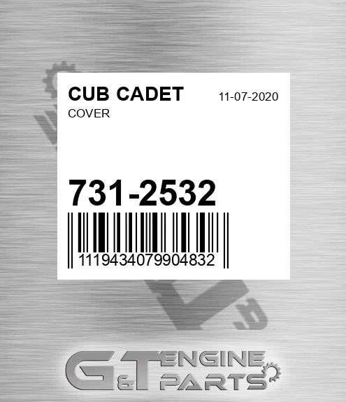 731-2532 Cover for CUB CADET
