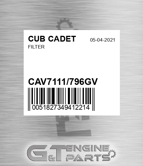 CAV7111/796GV Filter