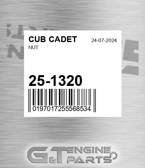 25-1320 Nut for CUB CADET