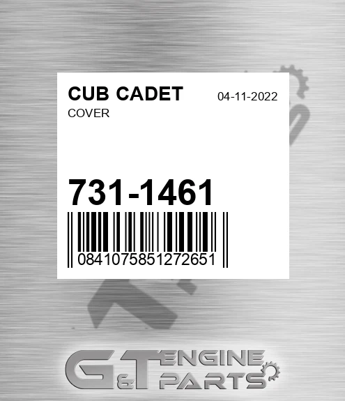 731-1461 Cover for CUB CADET