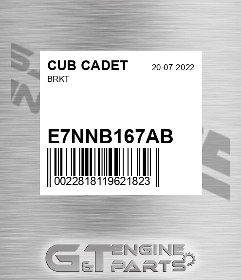 E7NNB167AB Brkt for CUB CADET