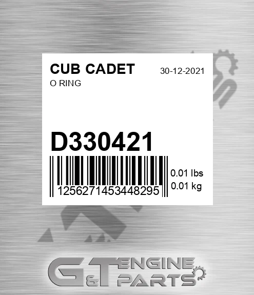 D330421 O Ring