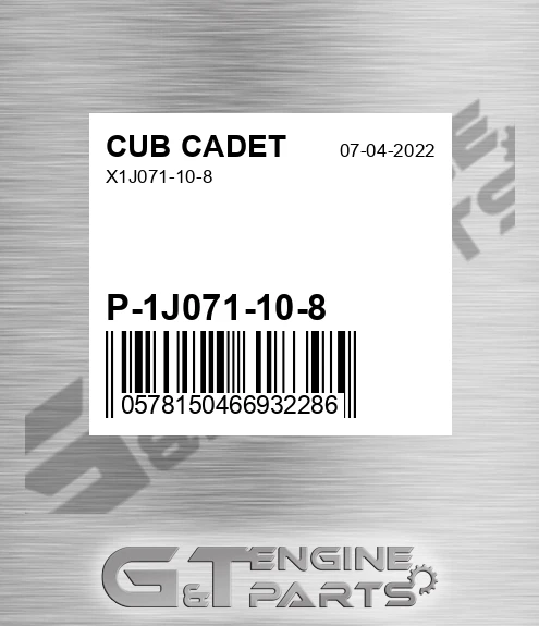 P-1J071-10-8 X1j071-10-8