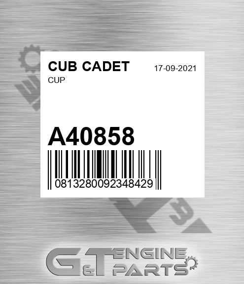 A40858 Cup for CUB CADET
