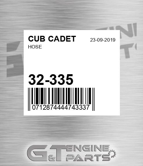 32-335 Hose for CUB CADET