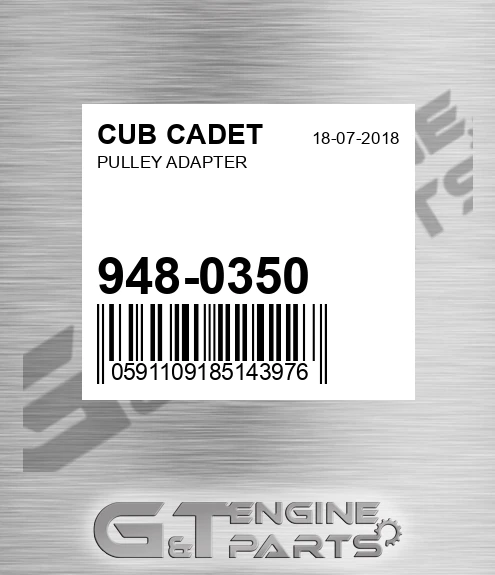 948-0350 Pulley Adapter for CUB CADET