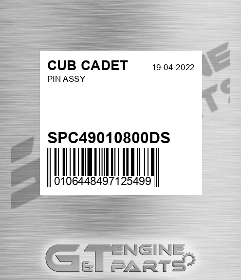SPC49010800DS Pin Assy