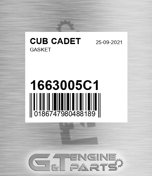 1663005C1 Gasket