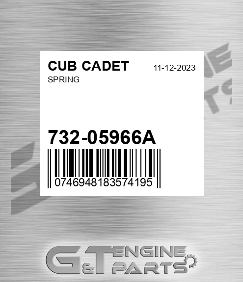 732-05966A CUB CADET Spring