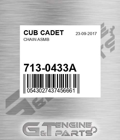 713-0433A Chain Asmb for CUB CADET
