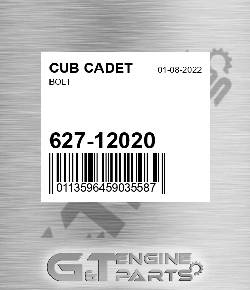 627-12020 Bolt