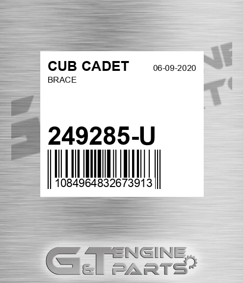 249285-U Brace for CUB CADET