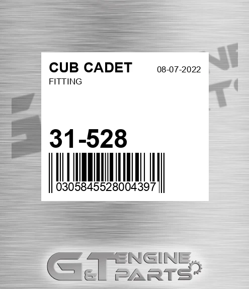 31-528 Fitting for CUB CADET