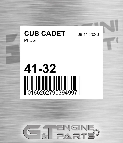 41-32 Plug for CUB CADET