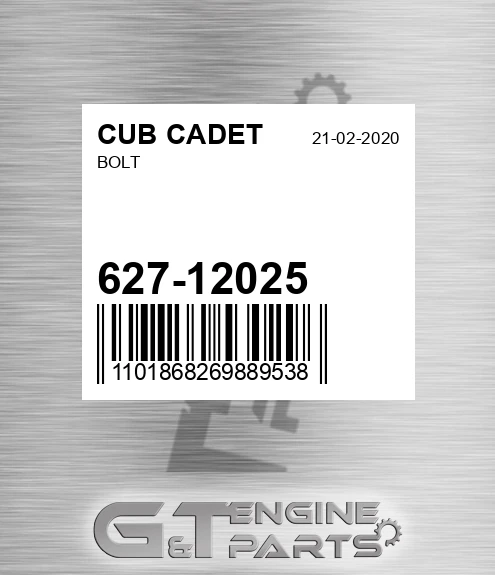 627-12025 Bolt
