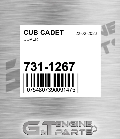 731-1267 Cover for CUB CADET