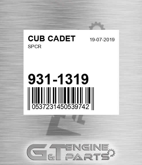931-1319 Spcr for CUB CADET