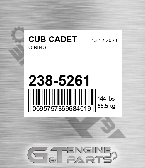 238-5261 O Ring
