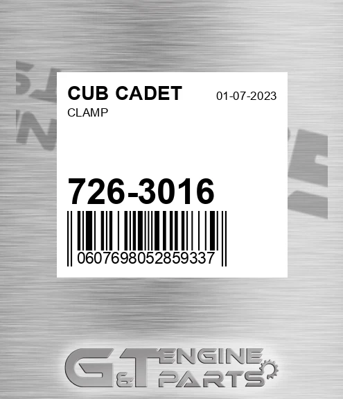 726-3016 Clamp for CUB CADET