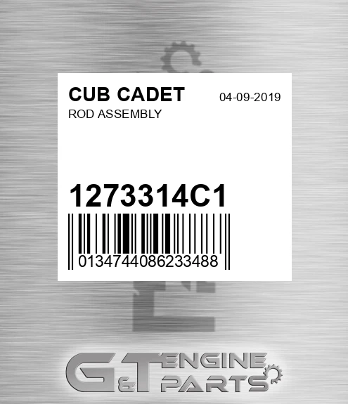 1273314C1 Rod Assembly