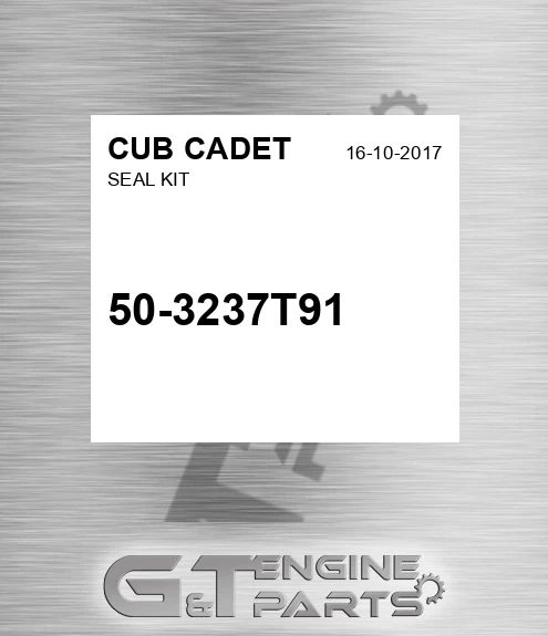 50-3237T91 Seal Kit for CUB CADET