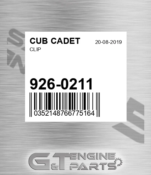 926-0211 Clip for CUB CADET