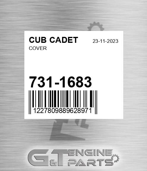 731-1683 Cover for CUB CADET