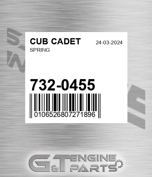 732-0455 Spring for CUB CADET