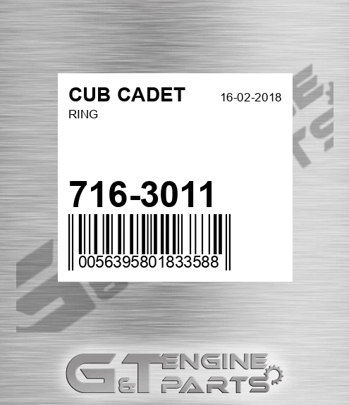 716-3011 Ring for CUB CADET