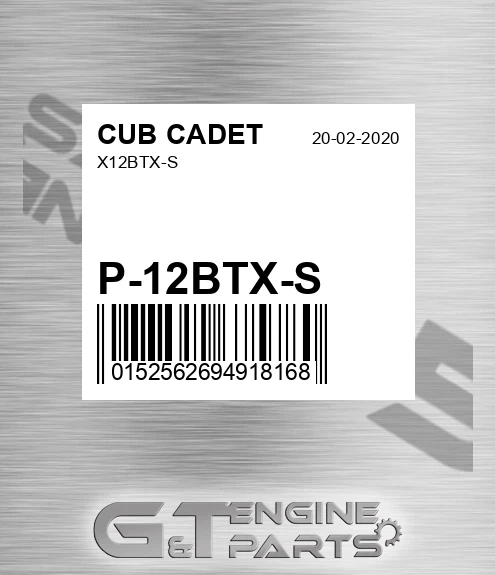 P-12BTX-S X12btx-s for CUB CADET