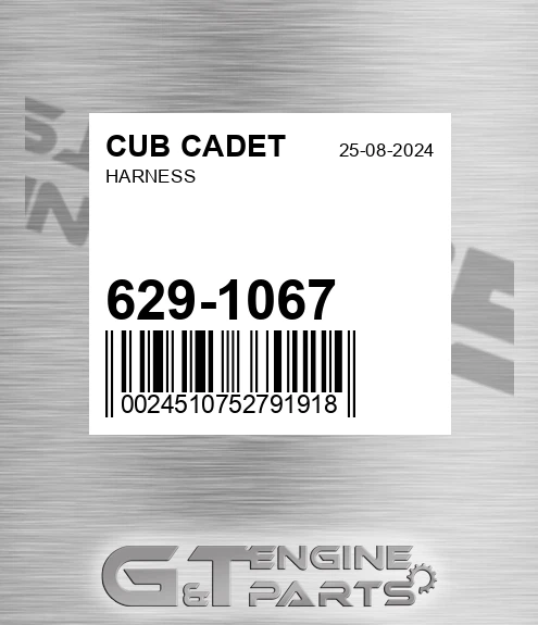 629-1067 Harness for CUB CADET