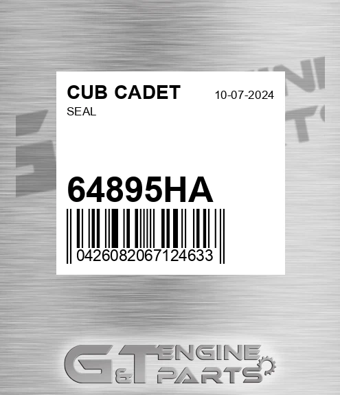 64895HA Seal for CUB CADET