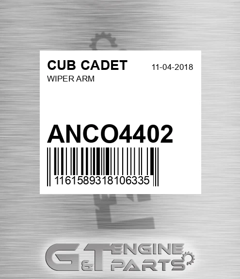 ANCO4402 Wiper Arm for CUB CADET