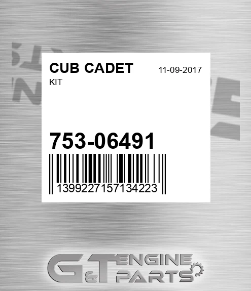 753-06491 Kit for CUB CADET