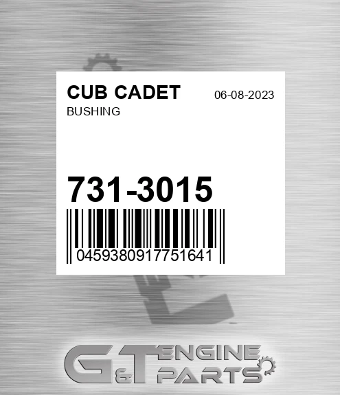 731-3015 Bushing for CUB CADET