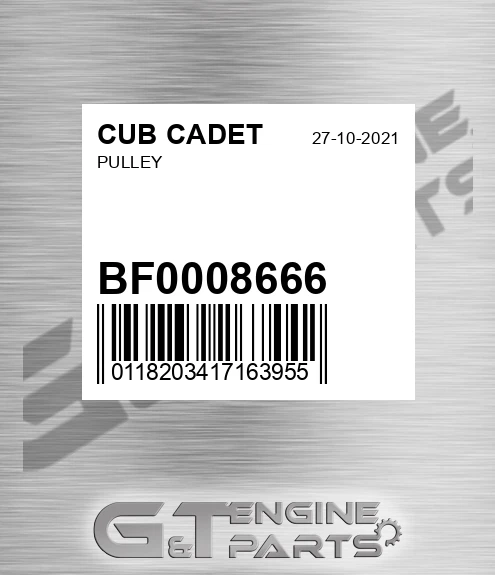 BF0008666 Pulley for CUB CADET