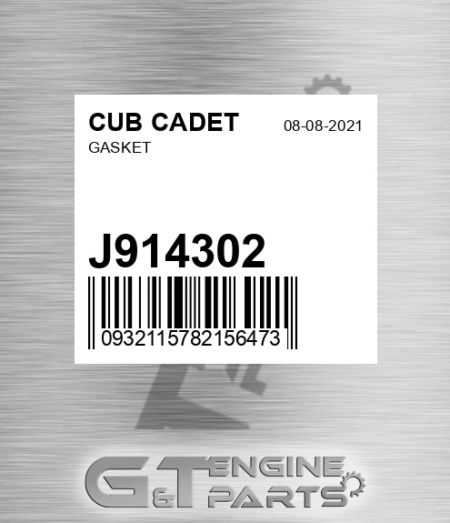 J914302 Gasket