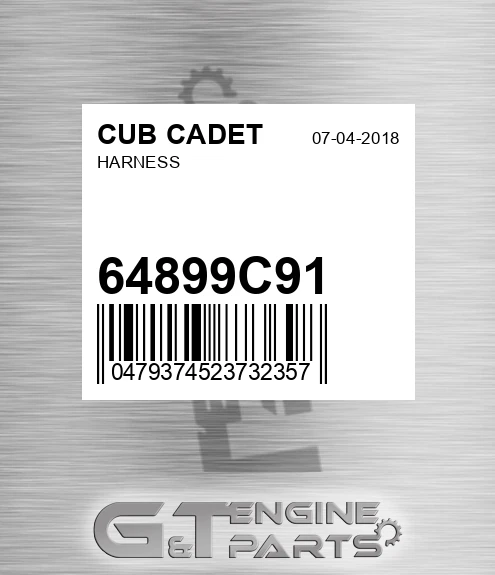 64899C91 Harness for CUB CADET