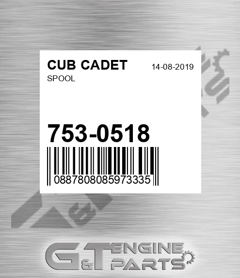 753-0518 Spool for CUB CADET