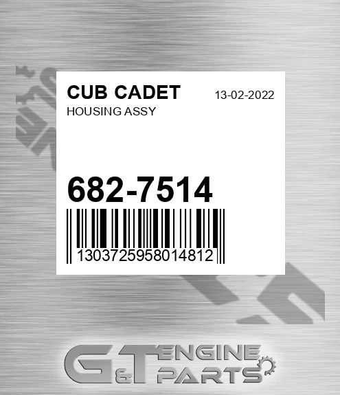 682-7514 Housing Assy for CUB CADET